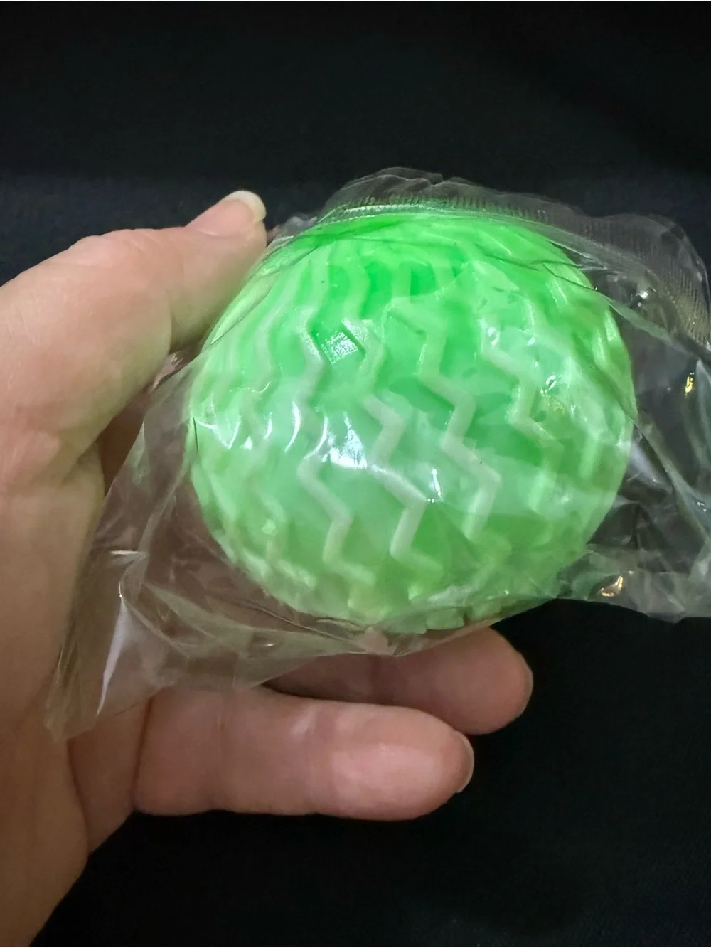 Bright Neon Green Textured Laundry Ball